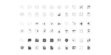 Monochrome Icons set